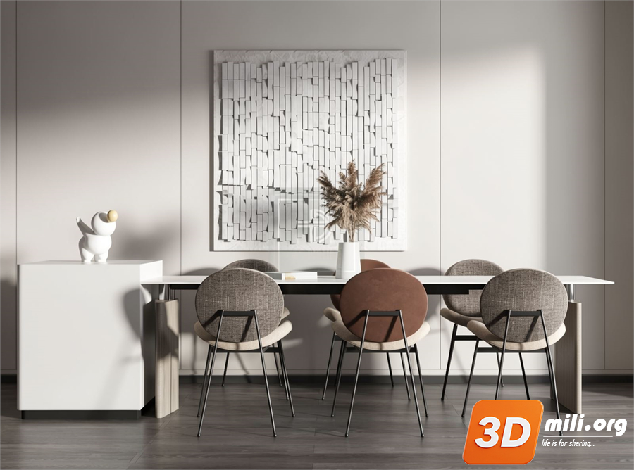 Dining Table Set Skp Files